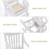 TOYANDONA 2 Pieces Doll House Wooden Chairs, 1:12 Christmas Dollhouse Model Chairs Mini Dollhouse Wooden Rocking Chairs for Dollhouse Accessories Furniture Decoration