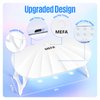 MEFA UV Light for Gel Nails, 12W Mini UV Nail Lamp with 6 Pcs Lamp Beads, 2 Times LED Nail Lamp, Portable USB Nail Dryer for Travel Professional UV Light for Home Salon Nail Tools