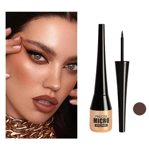 Adurello Liquid Eyeliner Waterproof Long Lasting Precise Eyeliner Pen Highly Pigmented Eye Liners Makeup (Dark brown)