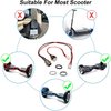 GLDYTIMES Hoverboard Charging Port Replacement (3 Prong 3 pin) for Hover-1 swagtron TOMOLOO Segway Smart Self-Balancing Electric Scooter etc. (3 Prong 3 pin 2 Wires)