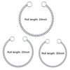 Pets vv 3 Pack Dog Collar Chain, Stainless Steel Training Collar for Dogs