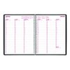 Brownline DuraFlex 2017 Weekly Planner, Twin-Wire, Black, 11 x 8.5 inches (CB950V.BLK-17)