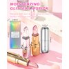 Jelly Color Changing Lipstick, Shimmer Glitter Lip Balm Lip Tinted Gloss, Hydrate & Plump Glimmer Natural Pink Magic Sparkle Glow PH Lipstick, Vegan & Cruelty Free, Christmas Gifts for Women - 02