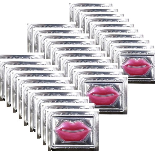 incstirup 30 Pieces Collagen Crystal Lip Masks, Lip Mask Gel Repair Treatment, Remove Dead Skin, Anti Chapped & Aging, Nourishing Lip Care Gel Pads for Dry & Cracked Lips Moisturizing