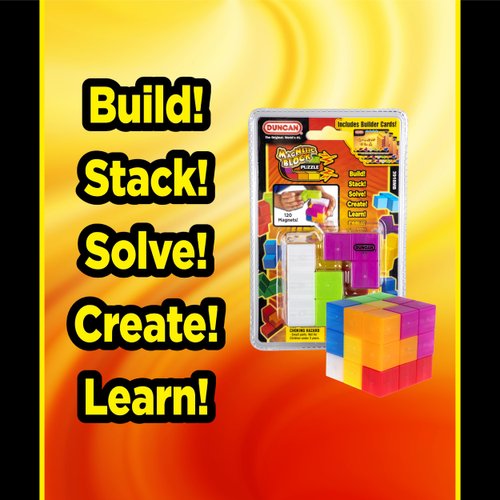 Duncan Toys 3918MB MagNetic Block Puzzle, Magnetic Puzzle for Kids, Multicolored, 1 Puzzle