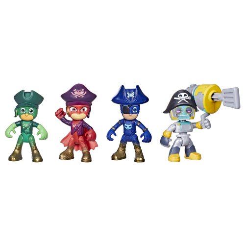 PJ Masks Ahoy Heroes Action Figure Set, Preschool Toy for Kids Ages 3 and Up, Includes 4 Action Figures and 1 Accessory