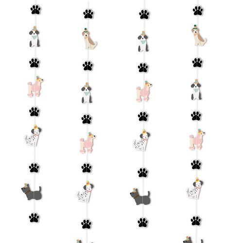 Lets Pawty Sign Banner Backdrop, Puppy First Birthday Decorations, Dog Birthday Party Supplies Dog Party Suppliers Pet Party Decorations (S Dog Banner)
