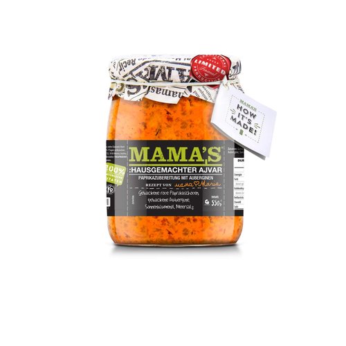 Mama's Homestyle Ajvar Roasted Pepper Spread Mild19oz By: Egourmet
