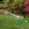 Melnor 65163AMZ Metal Pulsating Sprinkler Bundle, Green