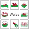 Meme Series Womaha 40 Sheets Wales Flag Temporary Tattoos for Kids Football Temporary Face Tattoos