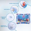 NQEUEPN Cat Water Play Mat, Kitty Sensory Water Mat Cool Comfort Pet Water Play Fun Water Sensory Pad Toy for Dog Cat Pet Water Play Alone