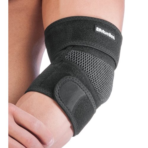 Mueller Adjustable Elbow Support, Black, One Size