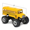 Rhode Island Novelty 5 Inch Die-cast Metal School Bus Big Wheel Monster Truck One School Bus