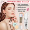 Color Changing Liquid Foundation & CC Cream Makeup Set,Moisturizing BB Cream & Loose Setting Face Powder with Makeup Sponge