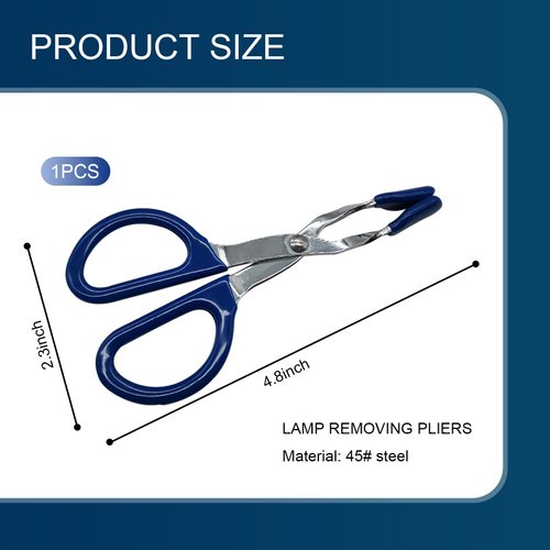 Yumfugu Pack-1 Mini Light Bulb Removal Tool, Broken Bulb Pliers, Car Dashboard Interior Light Bulb Extractor Tool, for Removing Hard to Reach Miniature Bulbs (Blue)