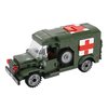 General Jim's Military Building Blocks US Army Ambulance WW2 (World War 2) Brick Building Vehicle - Military Ambulance Building Blocks Set for WWII or Brick Building Enthusiasts