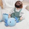 JANCLF Axolotl Stuffed Animal Plush Toy,Cute Soft Salamander Plush Pillow,Kawaii Plushies Doll Toy for Kids (Blue,11 inch)