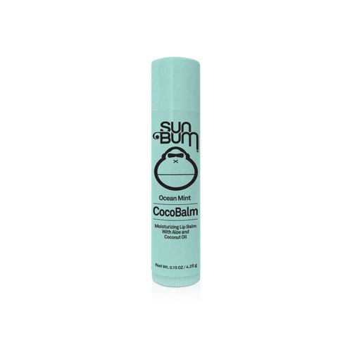 Sun Bum CocoBalm | Vegan and Cruelty Free Moisturizing Lip Balm with Aloe and Coconut Oil | Pina Colada, Ocean Mint, Groove Cherry (.15 oz) | Pack of 6 (2 of Each Flavor)