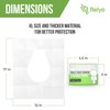 Toilet Seat Covers Paper Flushable (50 Pack) - XL for Adults and Kids Potty Training, 100% Biodegradable Travel Accessories Public Restrooms, Airplane, Camping