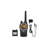Midland GXT1000AZ GMRS Two-Way Radio (50-Channel, Long Range, 142 Privacy Codes, SOS, NOAA, Rechargeable Nickle Battery, Black/Silver, Single Pack)
