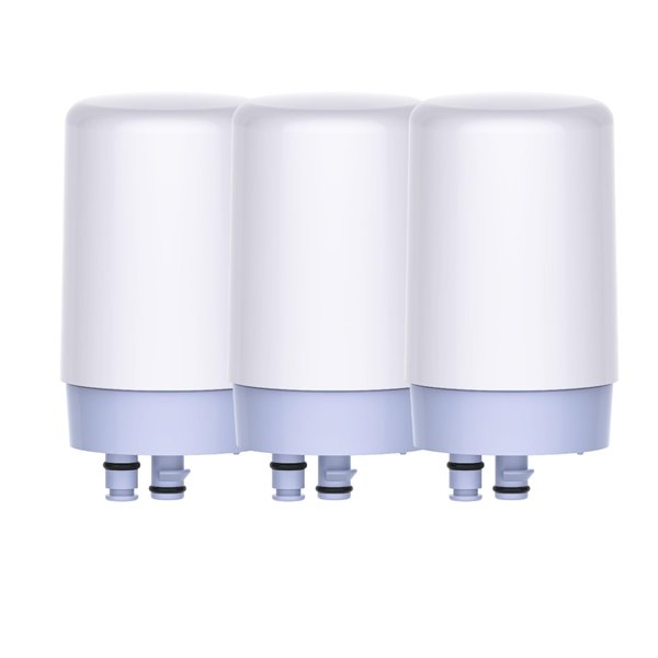 AQUA CREST Alkaline Faucet Filter Replacement, Increase PH, Replacement for Brita® Faucet Filter, Brita® 36311 On Tap Water Filtration System, Brita® FR-200, FF-100 Replacement Filter, Pack of 3