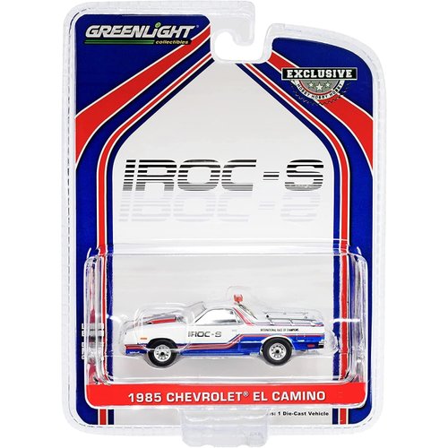 Collectibles 1985 Chevy El Camino SS Pickup Pace Truck IROC-S International Race of Champions (1985) ""Hobby Exclusive 1/64 Diecast Model Car by Greenlight 30312