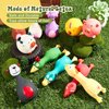 Jenaai 11 Pcs Dog Squeaky Toys Squeaky Latex Dog Toys Soft Chew Rubber Dog Toy Rubber Chew Toys for Dogs Assorted Animal Pet Toys Puppy Fetch Pet Interactive Play for Small and Medium Pets