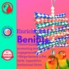 946 Shredburst Bonka Bird Toys Colorful Bamboo Wood Chew Parrot Parrotlet Cockatiel Budgie Finch Parakeet