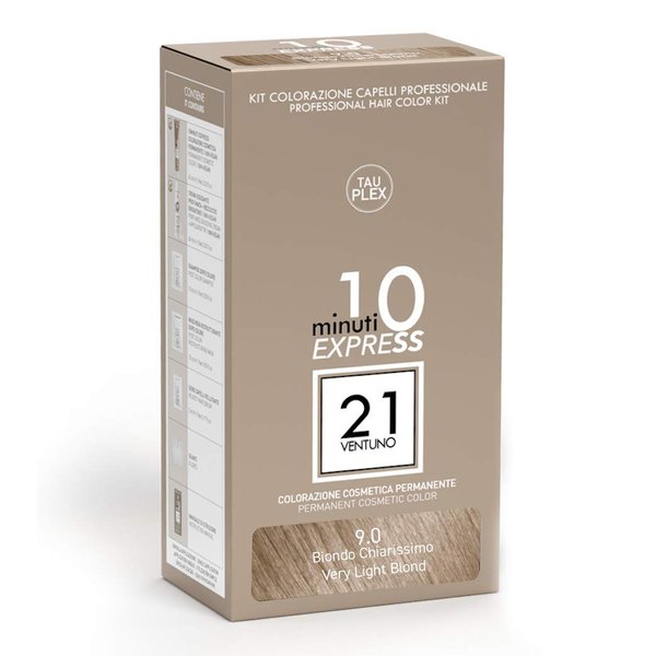 21 Perfect - Professional Hair Color Kit - Permanent Cosmetic Color Very Light Blond 9.0