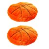 JPORSHU 2Pcs Sports Pillow Fluffy Soft Throw Pillow Toy ，Basketball Plush Sport Theme Cushion Stuffed Pillow, Sphere Pillow Toys Gift for Kids Boy Girls Children Room Decoration (Basketball)