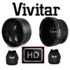 2-PC Lens Set HD Wide Angle & 2.2X TELEPHOTO Lens for Canon VIXIA HF M500