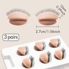 Embagol Double-layer Replacement Eyelids Replaced Eyelids for Lash Extension Practice Lash Mannequin Head Training for Beginners