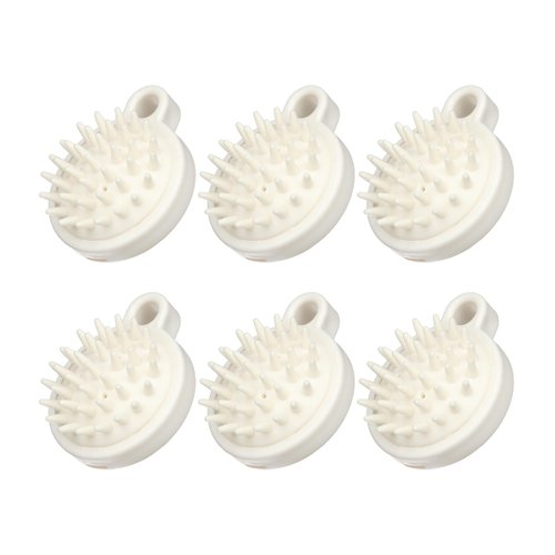 OFXDD Scalp Massager Hair Growth - Scalp Scrubber for Dandruff with Soft & Flexible Bristles - Shampoo Brush for Shower 6 Pcs - Silicone Hair Scrubber/Massager for Womens, Mens and Pets