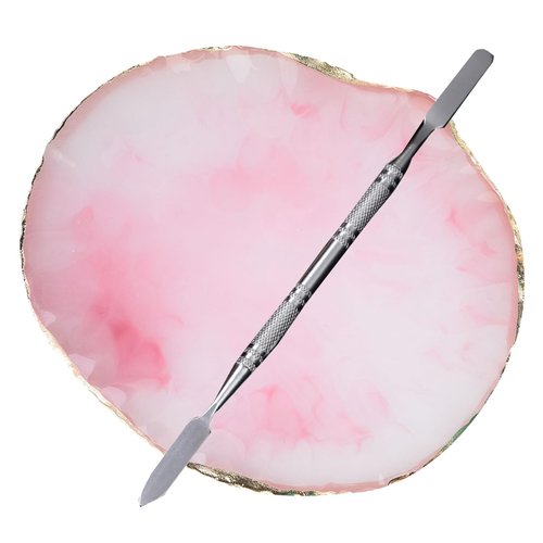 Mcduyant Nail Palette Nail Polish Palette Painting Gel for Nail Art Nail Palette Stirring Rod (Pink)