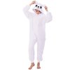 WAFUNNE Animal Onesie Costume for Kids Child Boys Girls Womens Mens Cosplay Halloween Costumes Easter Onesies White Polar Bear L