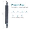 Inmorven Back Scrubber for Shower Exfoliating Body Scrubber 40 inch Double-Sided Back Exfoliator Scrub Towel, Bath Body Brush Widened Back Washer with Handle for Men and Women,Grey