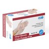 EDI Disposable Vinyl Gloves (Clear) - Powder-Free, Latex-Free (100, Small)