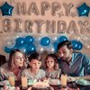 iPartycool 50Pcs Happy Birthday Balloon Decorations, 3D Premium Reusable Aluminum Foil Birthday Banner and Ecofriendly Big Star and Latex Balloons Set for Birthday Party Decorations and Supplies