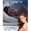 Little Overnight Heatless Hair Curler to Sleep in, Heatless Curls Satin Velvet Overnight Flexi Blowout Rods No Heat Overnight Sleeping Curling for Hair Styling Tools -3pcs Brown