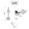 Ear Piercing Studs, 40pcs Stainless Steel Ear Piercing Stud Earrings Hypoallergenic Ear Nose Body Piercing Studs with 40pcs Earring Backs Anti-sensitive for Women Men Home Use, 15x1x4mm