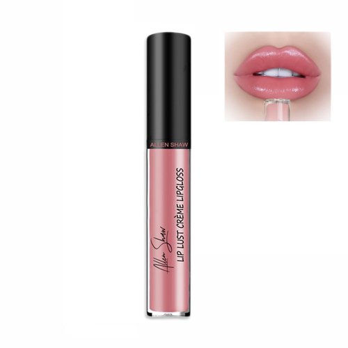 12 Color Cream Lip Gloss, Sexy Women Lipstick, Velvet Cream Lip Gloss, Moisturising Mirror Liquid Lipstick, Non-Fading, Non-Stick to Cup, Highly Pigmented Color, 2024 New Waterproof Lip Gloss(04#)