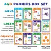 AGO Phonics Card Game (3 Level Box Set). Build Reading Skills, Learn Words and Phonics Sounds While Playing a Fun Card Game! 3 x Playing Card Decks in a Magnetic Box