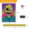 2 Pack Halloween Party Favors Pin the Eyeball on The Zombie and Fright Tape, Pin the Tail Games with Eyeballs and Blindfold for Kids Zombie Party Supplies, Caution Tape for Halloween Decorations