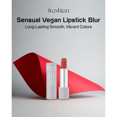 FRESHIAN Sensual Vegan Lipstick Blur (07 Touch, 0.12oz) - Long-Lasting Formula, Lightweight Matte Lipstick, Korean Makeup. Shea Cocoa Butter, Vegan.