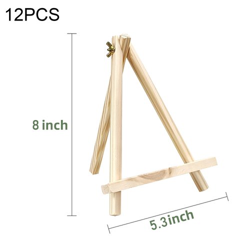 9 Inches Wood Tabletop Easels for Painting Canvas,Set of 12 Small Easel for Painting Art Craft Painting Easel Stand for Artist Adults Students Classroom (9 Inches 12Pcs)