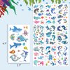 Baby Shark Temporary Tattoos Sticker 10 sheets Cute Sea Shark Tattoo Stickers for Party Supplies, Waterproof Tattoos