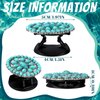 4 Pieces Turquoise Western Phone Grip Charm Teardrop Flower for Phone Holder Ring Expandable Collapsible Phone Stand for Smartphones and Tablets(Classic Style)