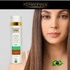 Kerabrasil Coconut Moisture Shampoo 300ml - Deep Hydration with Natural Coconut Oil, Keratin-Enhanced for Strength, Frizz Control, Ideal for Daily Use, Tropical Hair Care