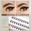 20D Lash Clusters, Individual Lashes, 240 Pcs 20D Individual Lash Extensions, Volume Soft Lightweight Reusable DIY Eyelash Extensions, Thickness 0.07mm C Curl False Eyelashes 10/11/12/13/14mm
