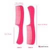 Allegro Combs 1003 Tangle Tamer Hair Comb Wide Tooth Shower Comb For Curly Hair Wet Or Dry Detangler Women’s Combs Made In The USA. 2 Piece. (Pink)
